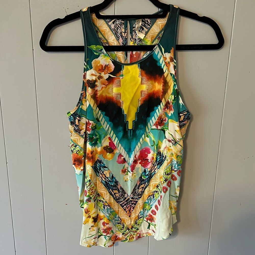 Rory Beca Silk Printed Tank Size Medium